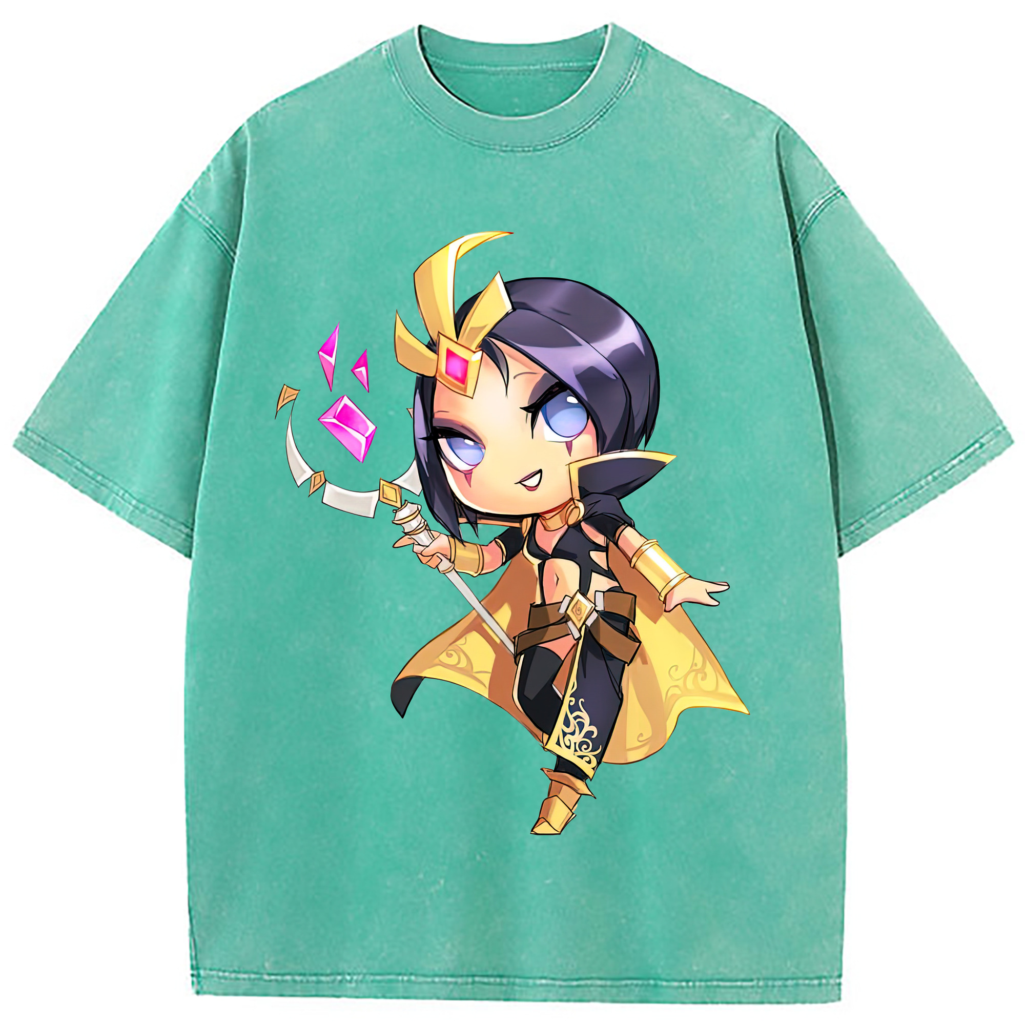 （画像用） リーグ・オブ・レジェンド League of Legends LOL 綿100% ヴィンテージ風 半袖Tシャツ（フロントプリント）